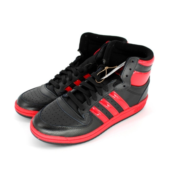 Adidas Originals TOP TEN Size 8 Mens RB IF7814 BLACK/BETTER SCARLET Shoes - Picture 3 of 9